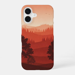 Retro Autumn Forest iPhone 16 Case