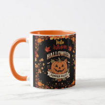 Retro Autumn Halloween Personalised Pumpkin