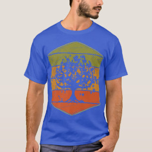 Retro Autumn Leaves Fall Lover Nature Forest Tree  T-Shirt