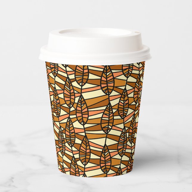 Retro Autumn Paper Cups (Front)
