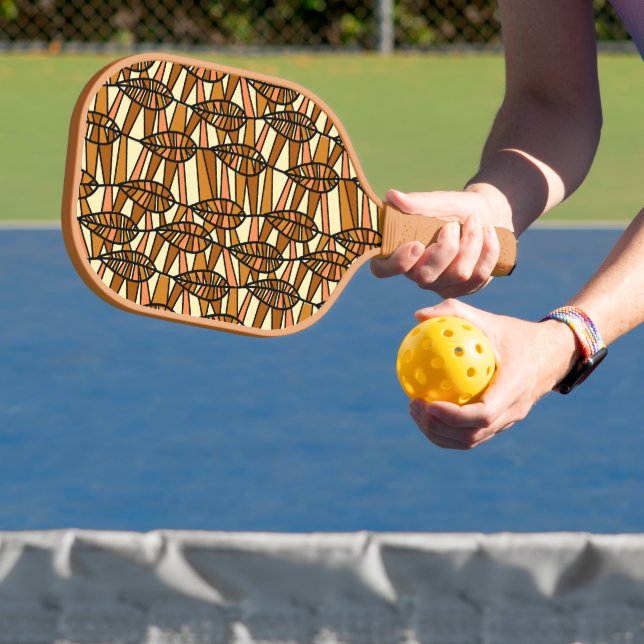 Retro Autumn Pickleball Racket Paddle (Insitu)