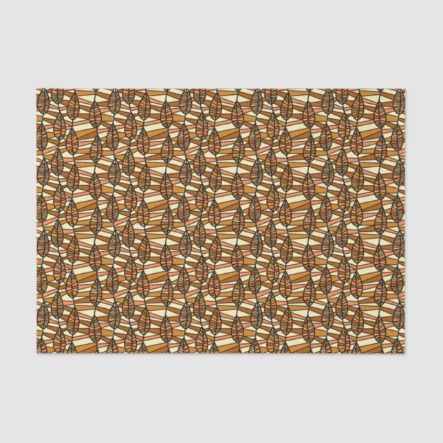 Retro Autumn Tissue Paper (Front)