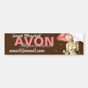 Retro Avon Representative  Bumper Sticker