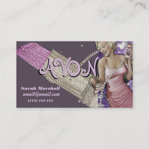 Retro Avon Representative  Business Card