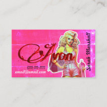 Retro Avon Representative Business Card