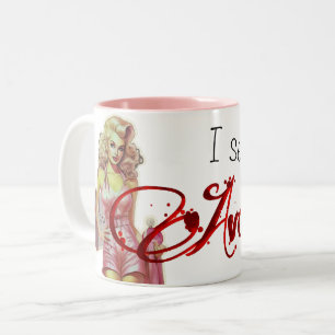 Retro Avon Representative Two-Tone Coffee Mug