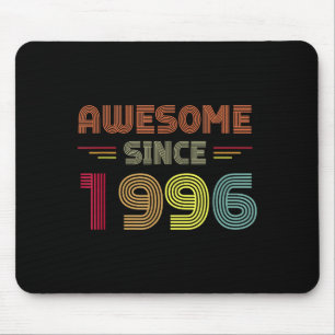 Retro Awesome Since 1996 26th Birthday Bday Born I Mouse Pad