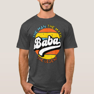 Retro Baba The Man The Myth The Legend Father's Da T-Shirt