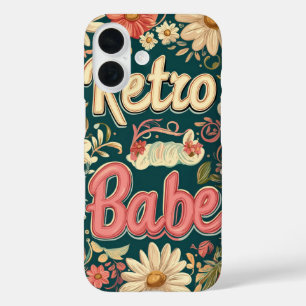 Retro Babe Floral (Yellow) Phone Case