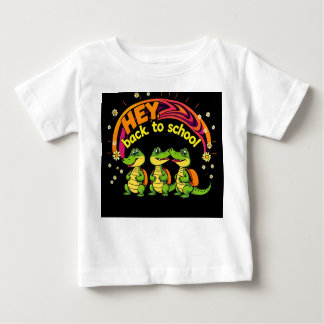 Retro Baby Crocodiles Back to School T-Shirt | Hey