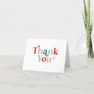 Retro Baby it's Cold Outside Thank you Card