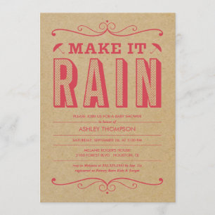 Retro Baby Shower Invitations