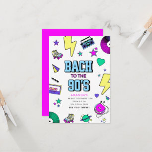 Retro Bach to the 90s  Invitation