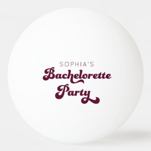 Retro Bachelorette Party  Ping Pong Ball