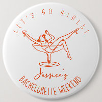 Retro bachelorette woman in cocktail