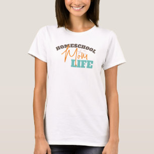 Retro Back to Homeschooling Mum Life T-Shirt
