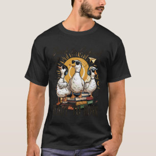 Retro Back To School Ready To Honk Silly Goose Tea T-Shirt
