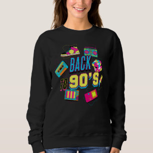 Retro Back To The 90's Graphic Design Vintage 90s Sweatshirt