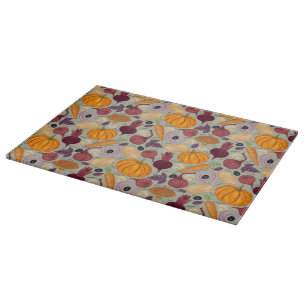 Retro background from fresh vegetables cutting board