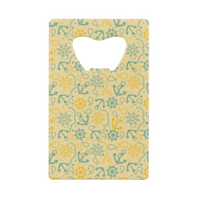 Retro background with anchor, ropes (Front)