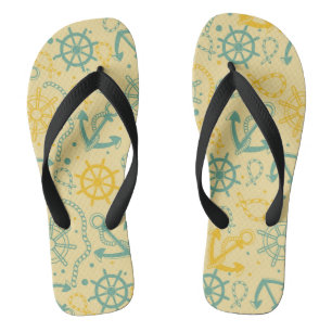 Retro background with anchor, ropes thongs