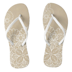 Retro background with lace ornament thongs