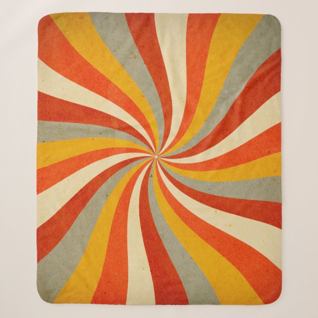 retro background with twist patternbackground,retr sherpa blanket (Front)