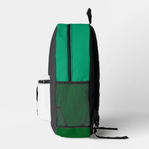 Retro backpack. printed backpack