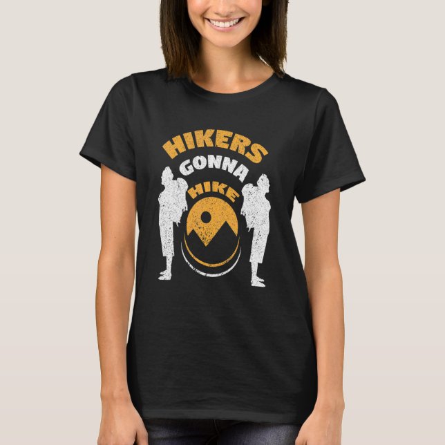 Retro backpacking  hiking backpacking 1 T-Shirt (Front)