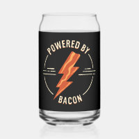Retro Bacon Lover Funny Food Design with Lightning