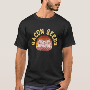 Retro Bacon Seeds, Boys Girls Farmer, Hog Lover, C T-Shirt