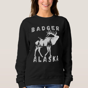 Retro Badger Alaska Apparel Souvenir Sweatshirt
