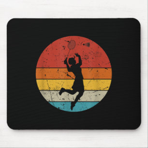 Retro Badminton Lover Mouse Pad