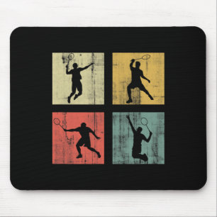 Retro Badminton Mouse Pad
