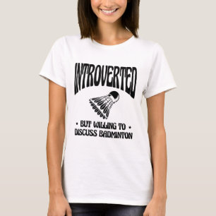 Retro Badminton Shuttle Racket T-Shirt