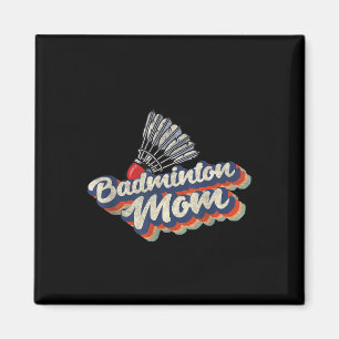 Retro Badminton Team Sport Player Coach 70s 80s Vi Magnet