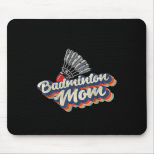 Retro Badminton Team Sport Player Coach 70s 80s Vi Mouse Pad