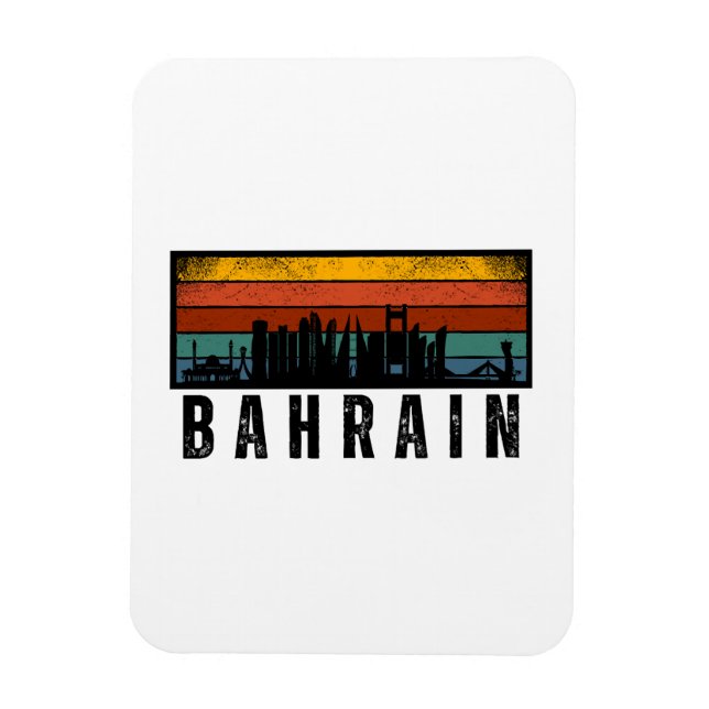 Retro bahrain vintage magnet (Vertical)