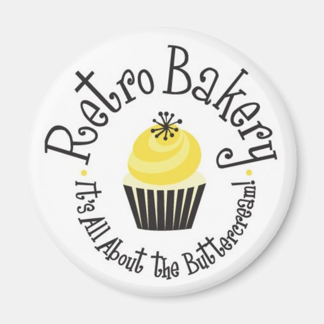 Retro Bakery Magnets! Magnet (Front)