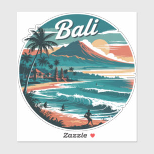 Retro Bali Travel – Sunset Beach & Ocean