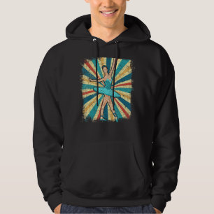 Retro Ballerina Dancing En Pointe Ballet Dancer Ba Hoodie