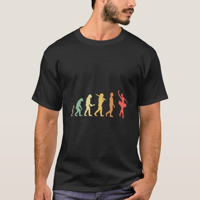 Retro Ballet Evolution Gift For Ballerinas Ballet  T-Shirt (Front)