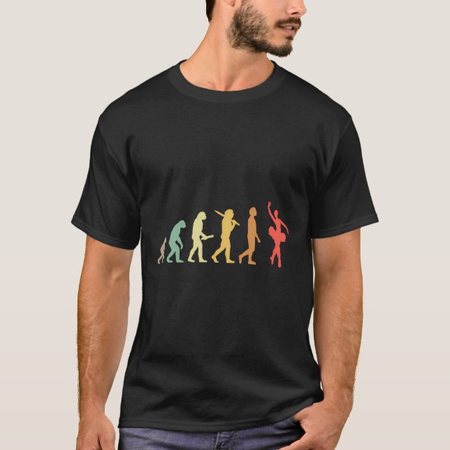 Retro Ballet Evolution Gift For Ballerinas Ballet  T-Shirt (Front)