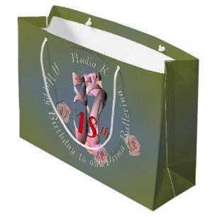 Retro Ballet Shoes Gift Bag