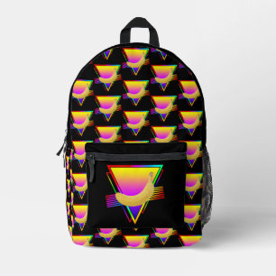 Retro Banana Fruit Printed Backpack
