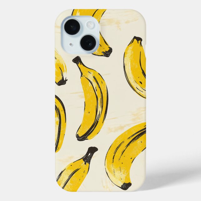 Retro Banana iPhone Case (Back)