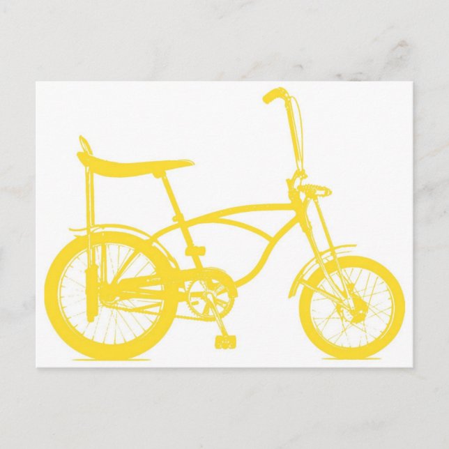 Retro Banana Seat Bike Postcard (Front)