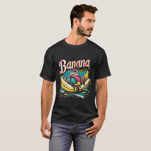 Retro Banana Split: Banana Split Day with Vintage  T-Shirt