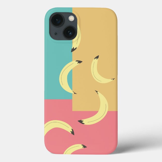 Retro Bananas Colourful Shapes Case-Mate iPhone Case (Back)