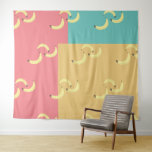 Retro Bananas Colourful Shapes Tapestry<br><div class="desc">Pop Art Style Bananas</div>